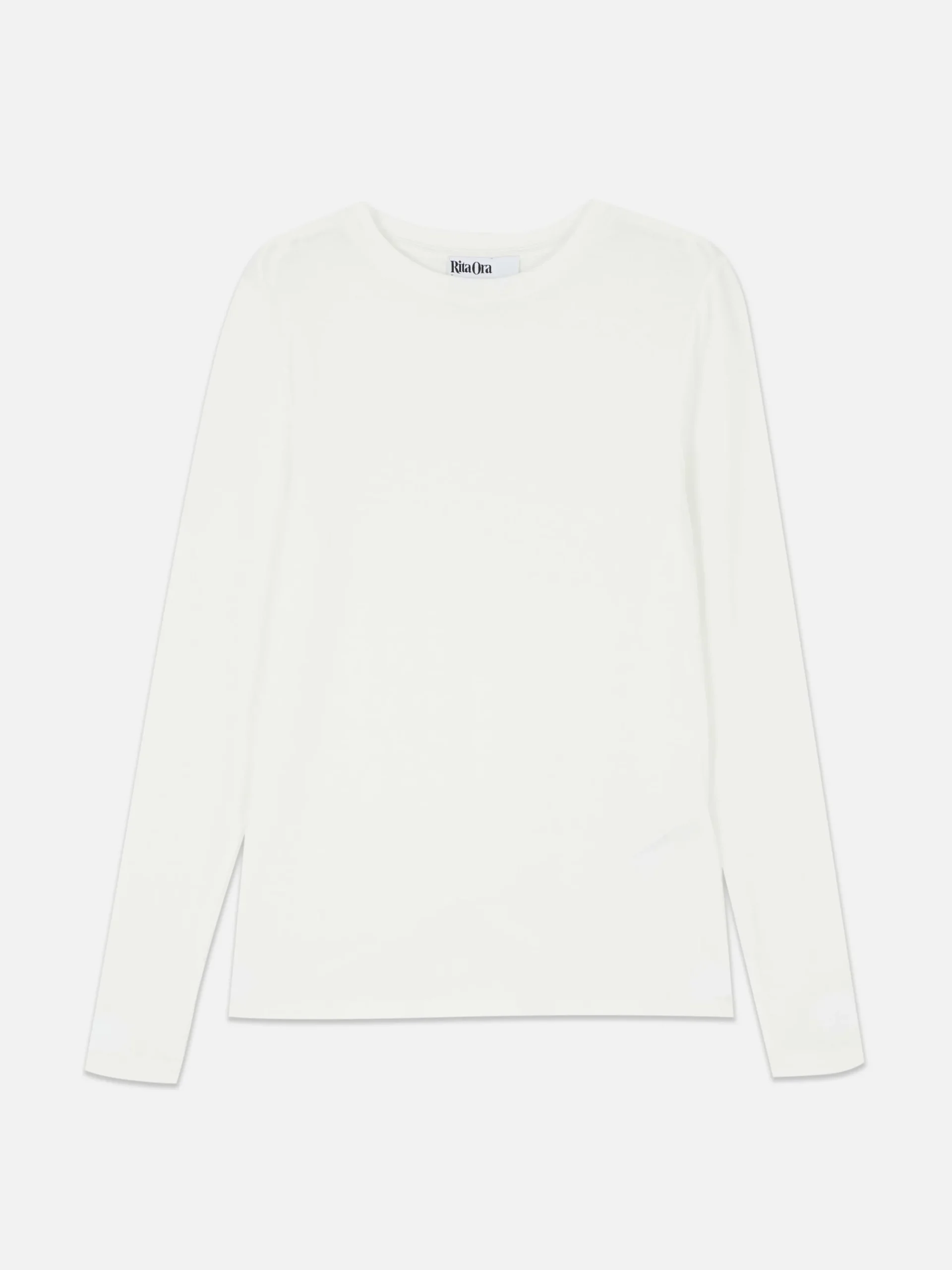 Tops Und T-Shirts|Primark Langärmeliges „Rita Ora“ Stretch-T-Shirt Elfenbeinfarben