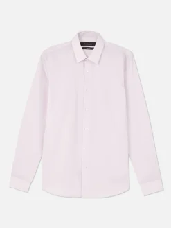 Hemden|Primark Langärmeliges Slim-Fit-Hemd Rosa