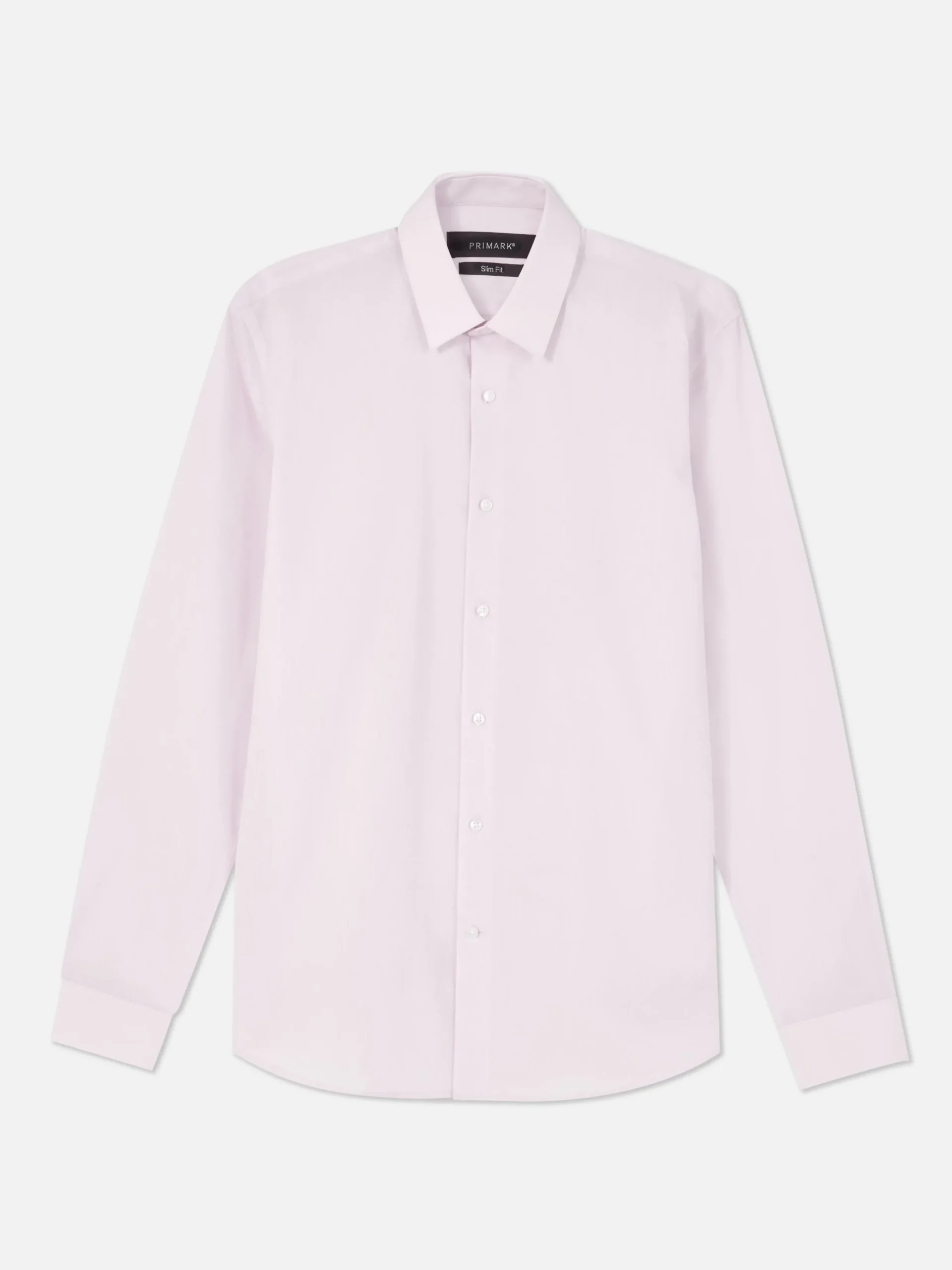 Hemden|Primark Langärmeliges Slim-Fit-Hemd Rosa