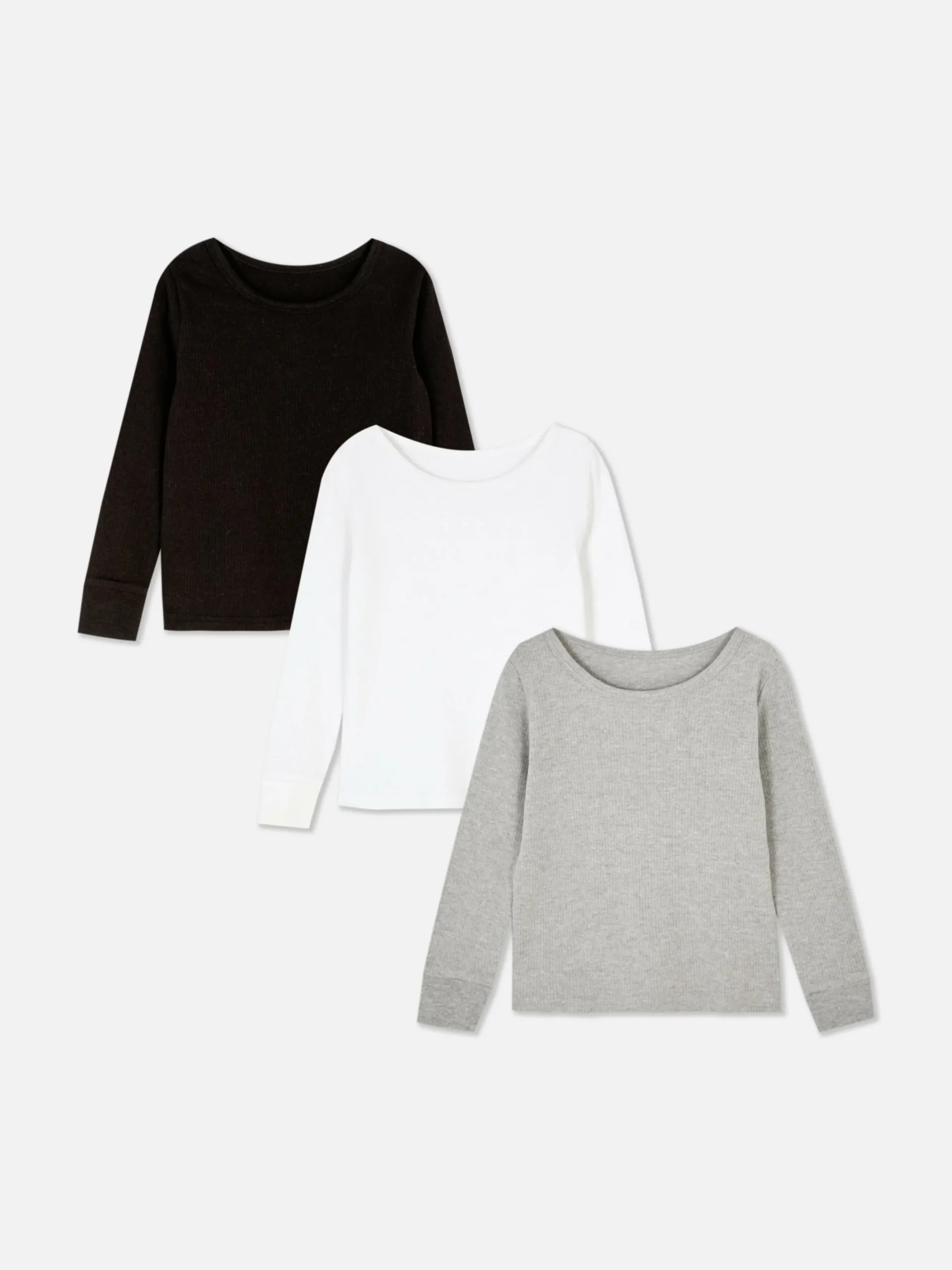 Unterwäsche|Primark Langärmeliges Thermo-Oberteil, 3er-Pack Multi