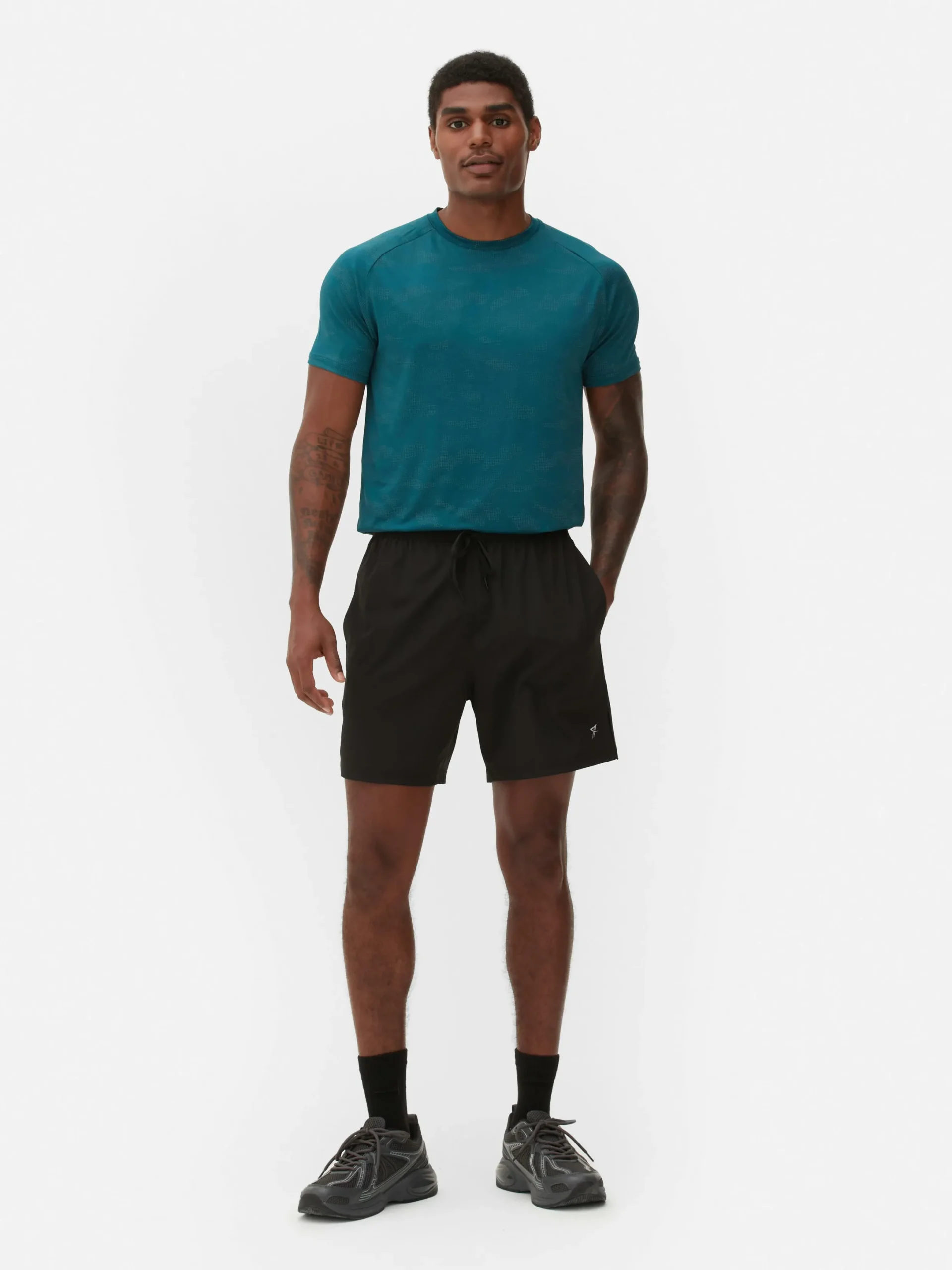 Sportbekleidung|Shorts|Primark Laufshorts Mit Elastischem Taillenbund Schwarz
