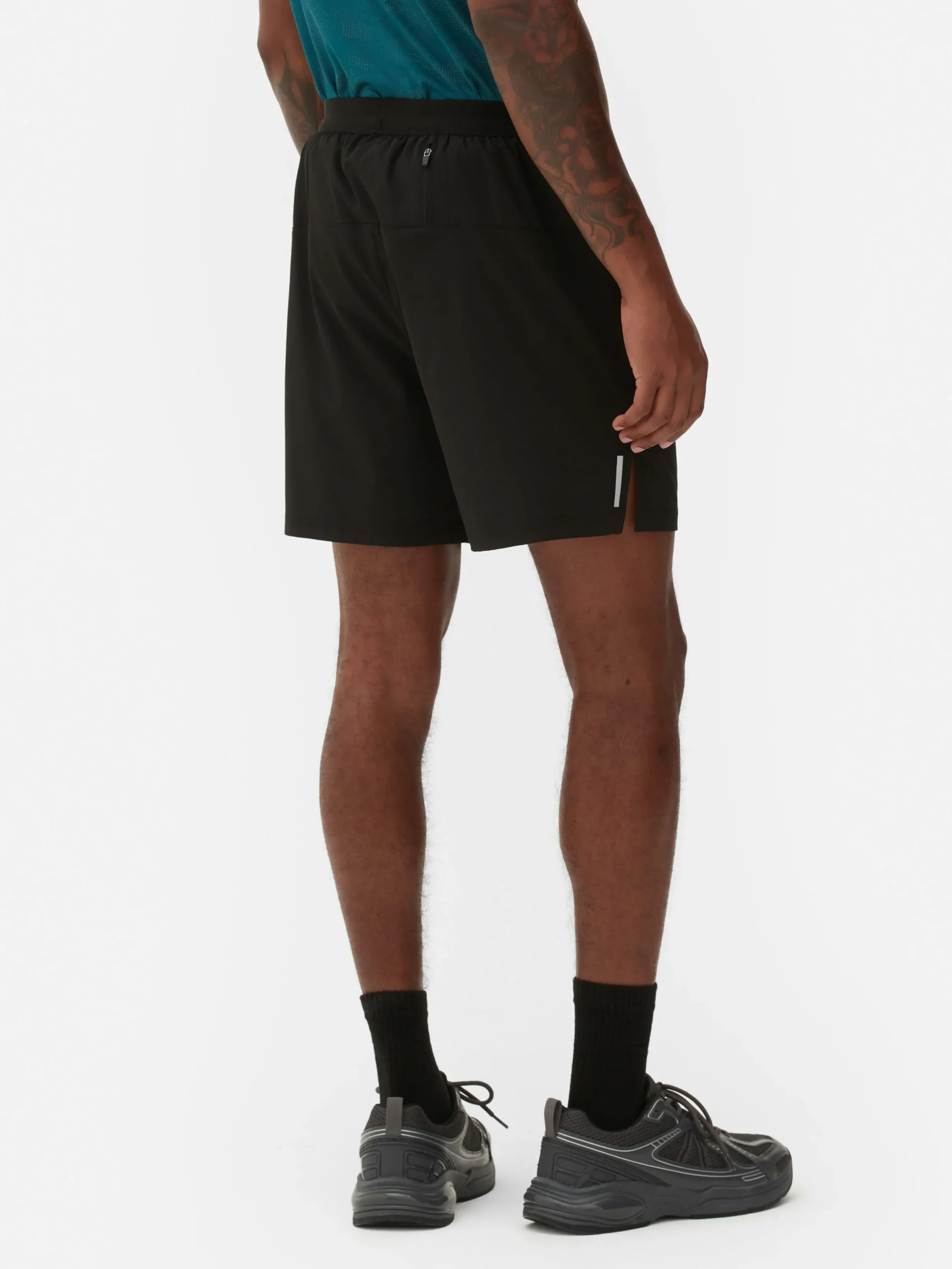 Sportbekleidung|Shorts|Primark Laufshorts Mit Elastischem Taillenbund Schwarz