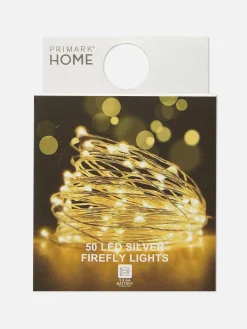 Beleuchtung|Primark LED-Lichterkette Silber