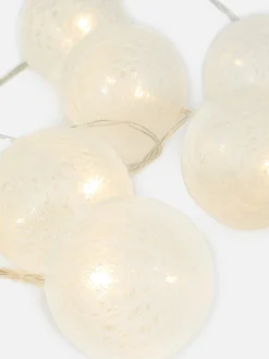 Beleuchtung|Primark LED-Lichterkette Mit Lampions Weiß