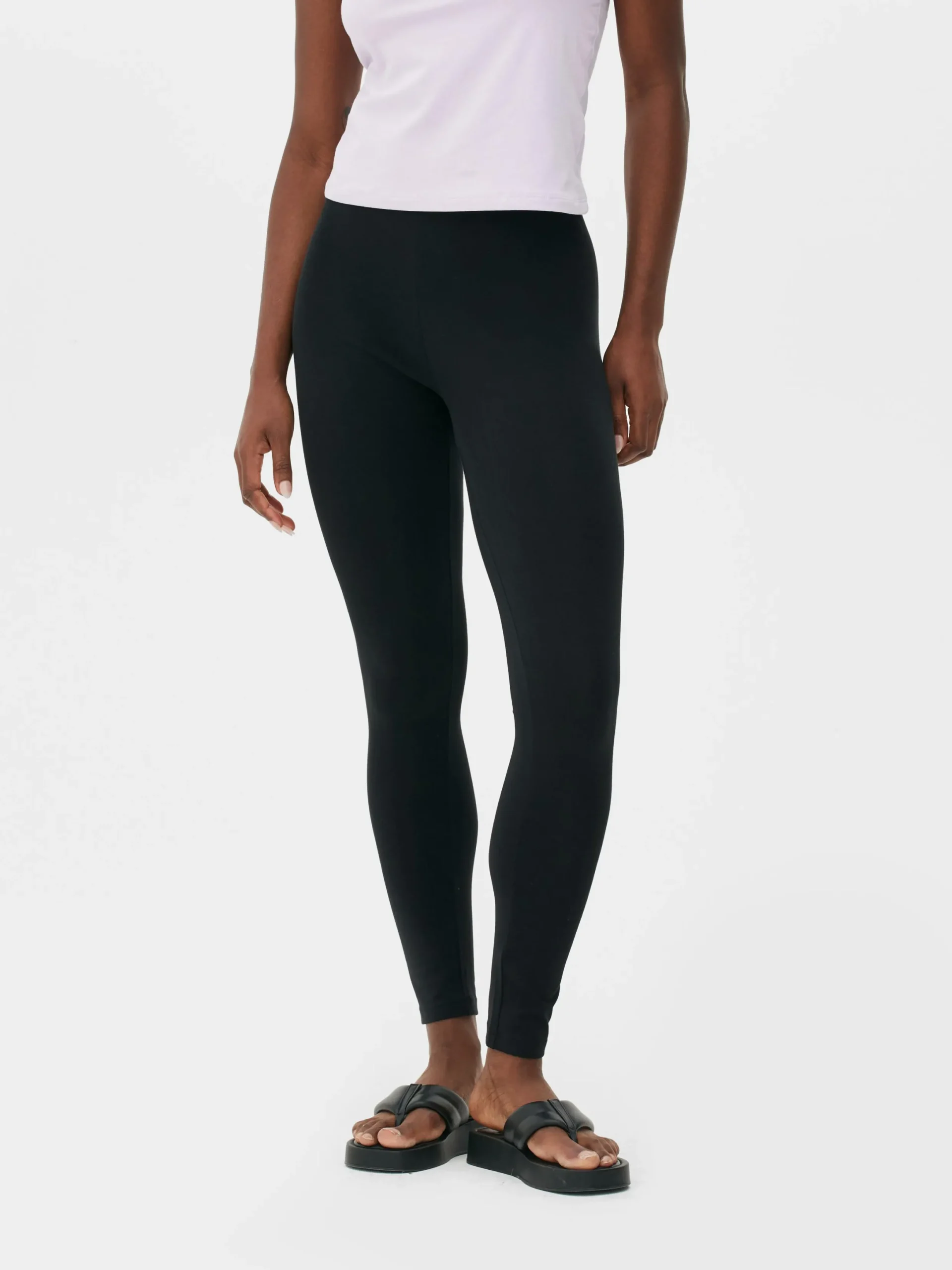 Hosen Und Leggings|Primark Leggings Aus Baumwolle Schwarz