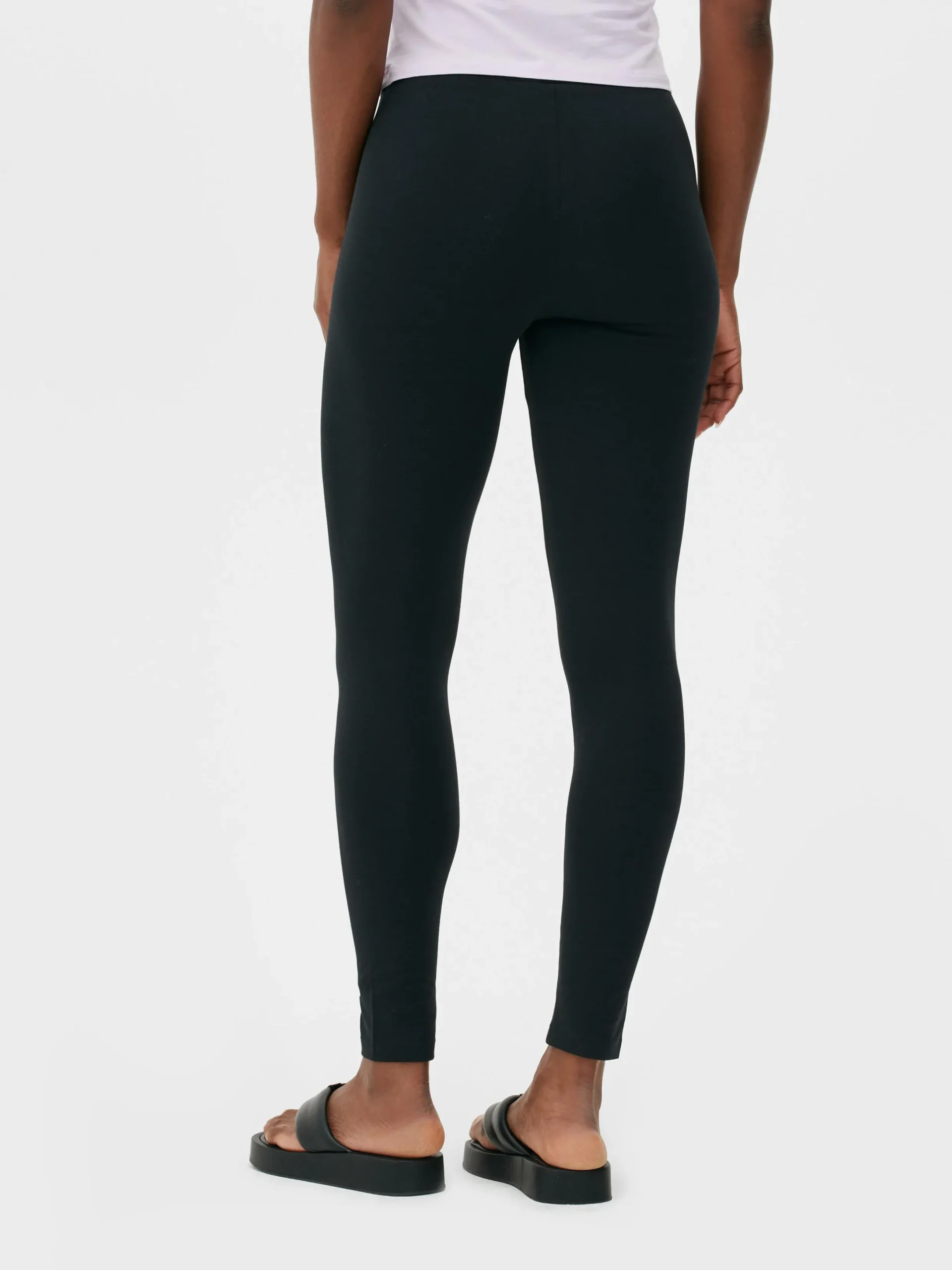 Hosen Und Leggings|Primark Leggings Aus Baumwolle Schwarz