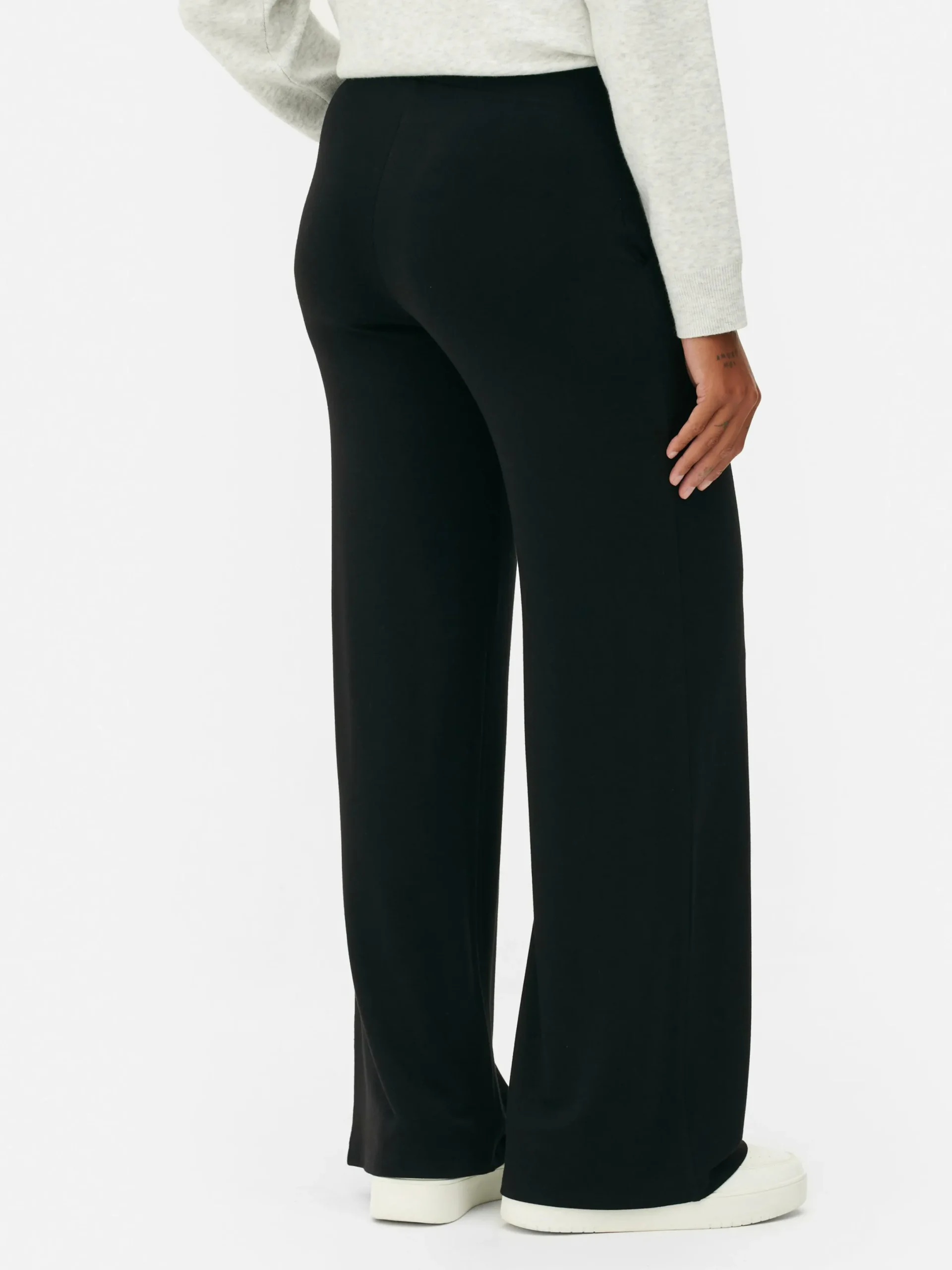 Hosen Und Leggings|Primark Leggings Mit Weitem Bein Schwarz
