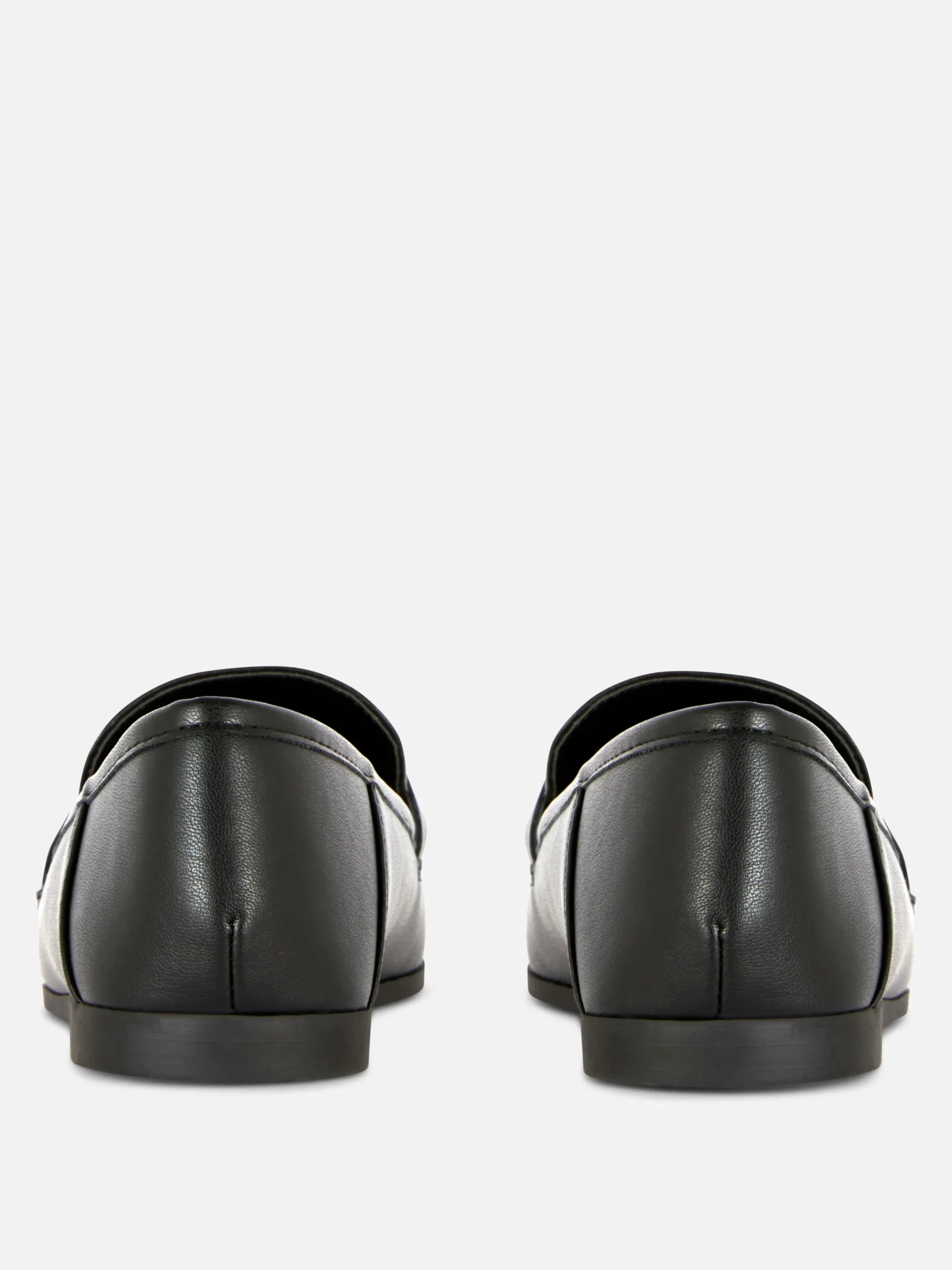 Flache Schuhe|Primark Loafer Aus Kunstleder Mit Schnalle Schwarz