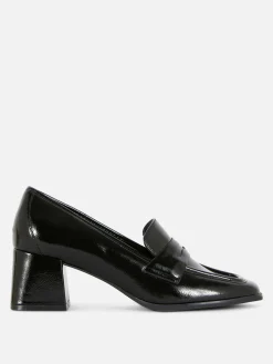 Gothic-Kleidung|Heels|Primark Loafer Mit Absatz Schwarz