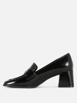 Gothic-Kleidung|Heels|Primark Loafer Mit Absatz Schwarz