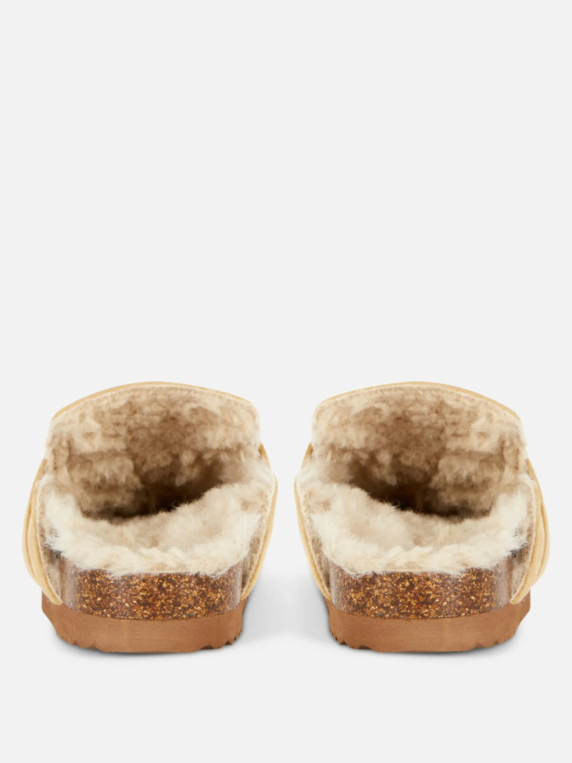 Hausschuhe|Hausschuhe|Primark Loafer Mit Kunstfellfutter Beige