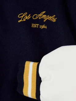 Jacken Und Mäntel|Primark „Los Angeles“ College-Jacke Marineblau