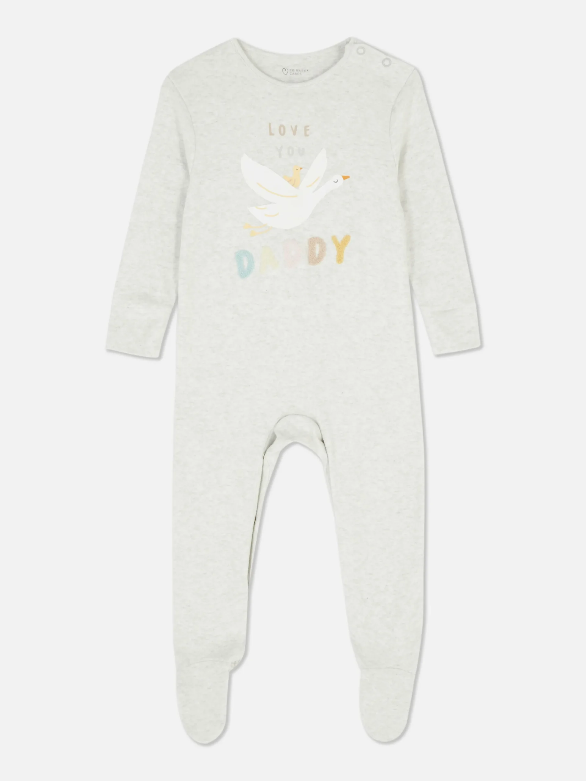 Babygirls Und Strampler|Primark „Love You Daddy“ Schlafanzug Weiß