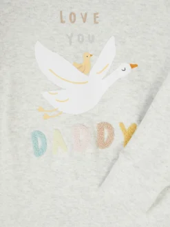 Babygirls Und Strampler|Primark „Love You Daddy“ Schlafanzug Weiß