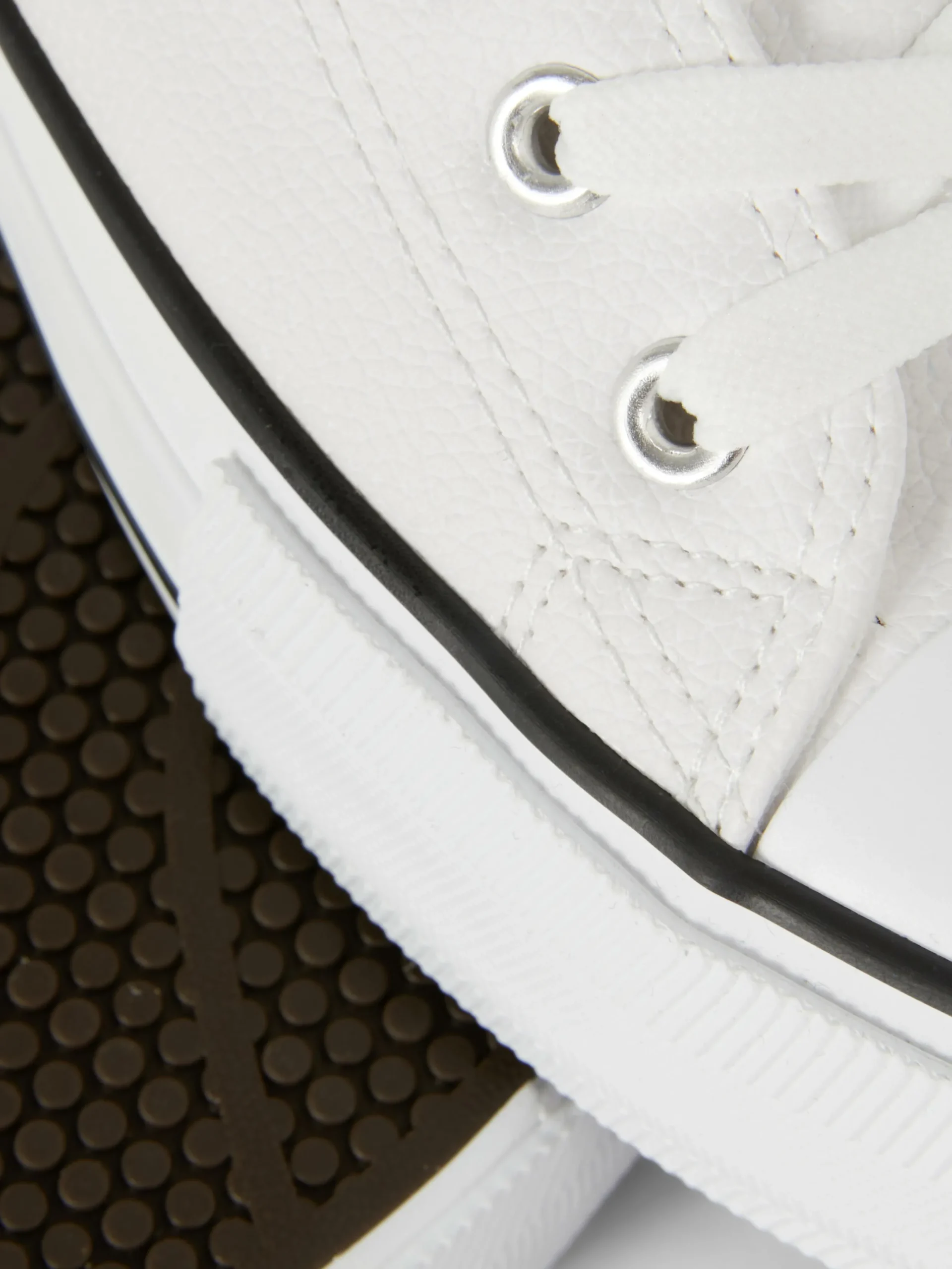 Sneakers|Primark Low-Top Sneakers Aus Kunstleder Mit Plateausohle Weiß