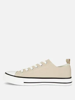 Sneakers|Primark Low-Top-Sneaker Aus Canvas Naturfarben