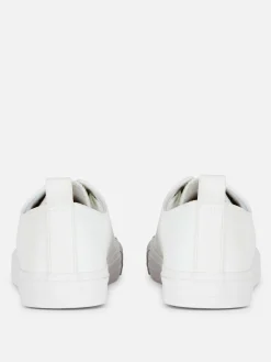 Sneakers|Primark Low-Top-Sneaker Aus Kunstleder Weiß