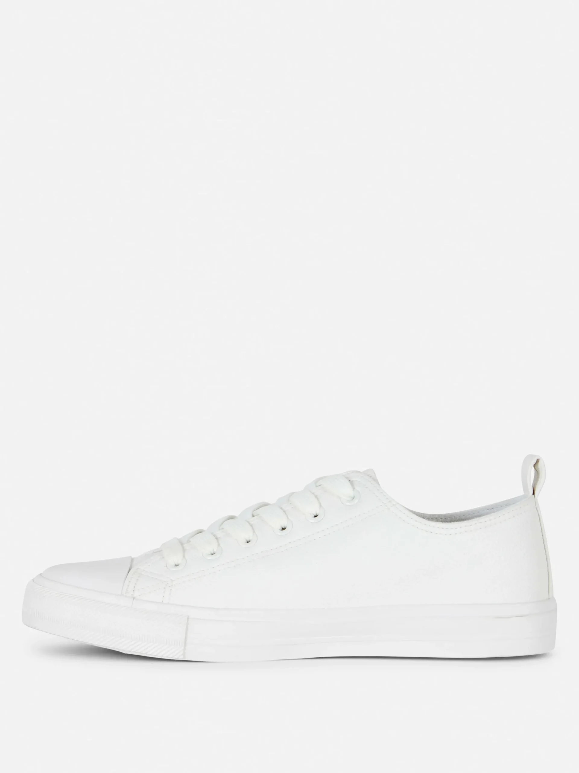 Sneakers|Primark Low-Top-Sneaker Aus Kunstleder Weiß