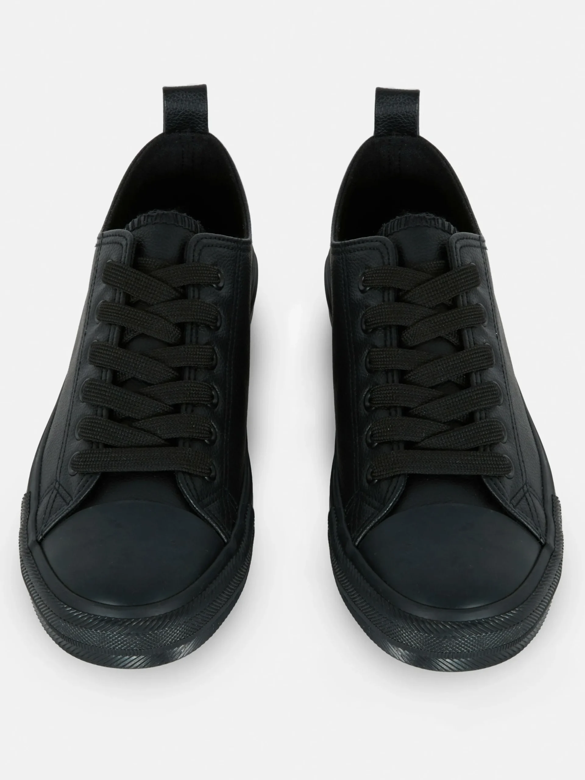 Sneakers|Primark Low-Top-Sneaker Aus Kunstleder Schwarz