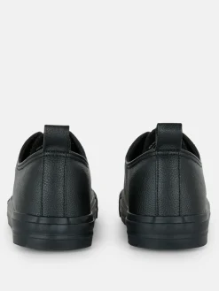 Sneakers|Primark Low-Top-Sneaker Aus Kunstleder Schwarz