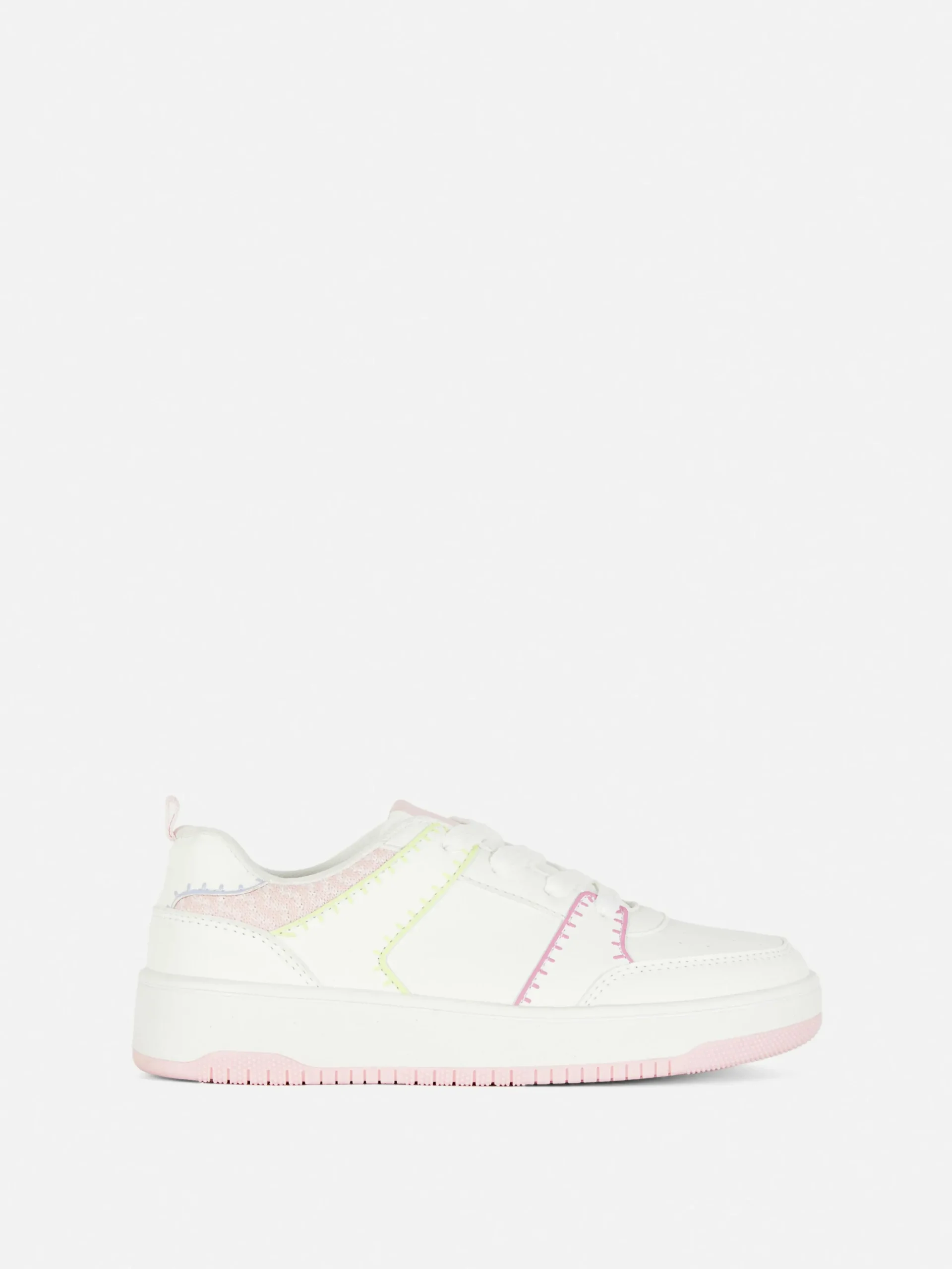 Sneakers|Primark Low-Top-Sneaker Mit Einsätzen Weiß