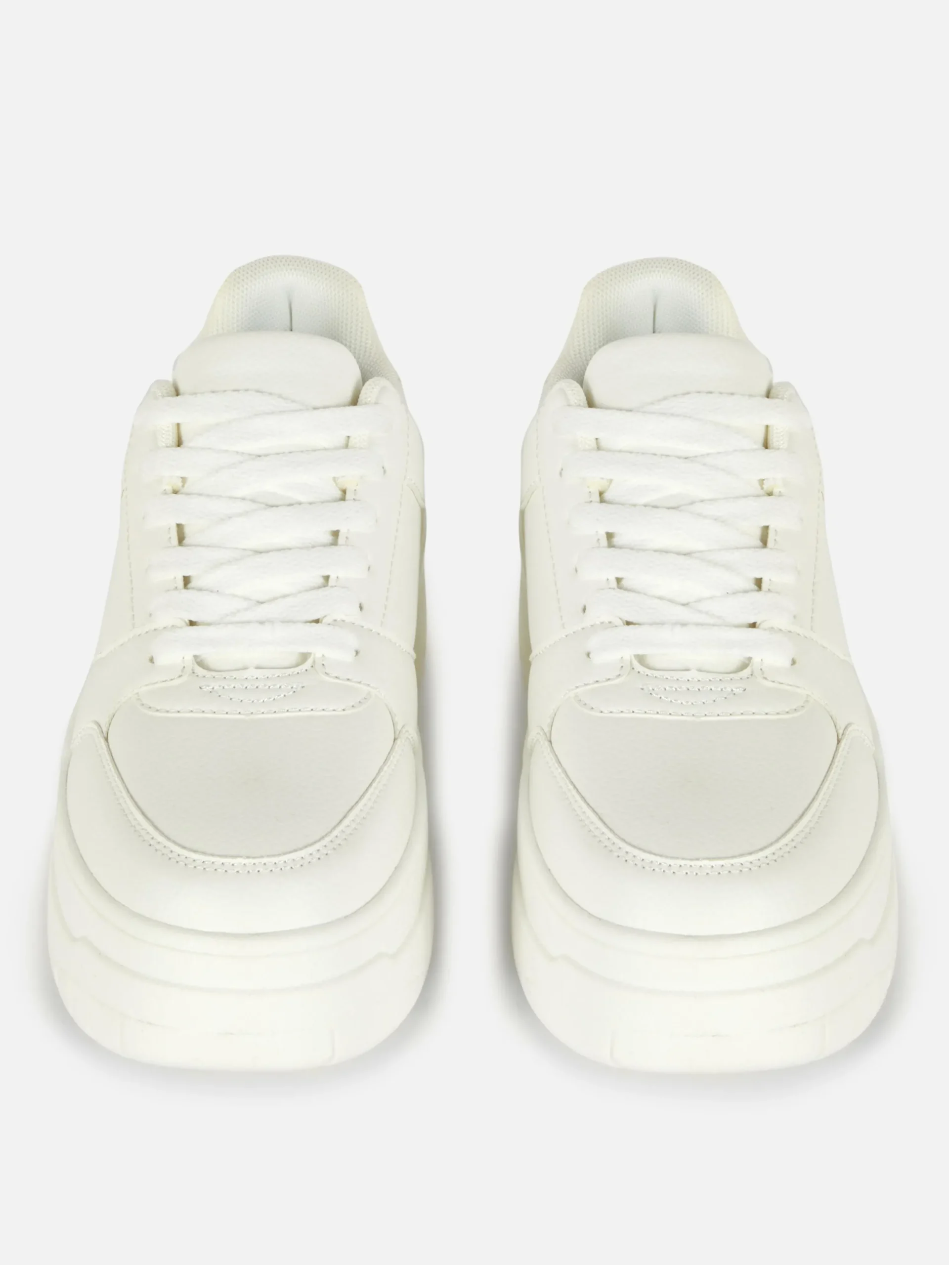 Sneakers|Primark Low-Top-Sneaker Mit Flatform-Sohle Weiß