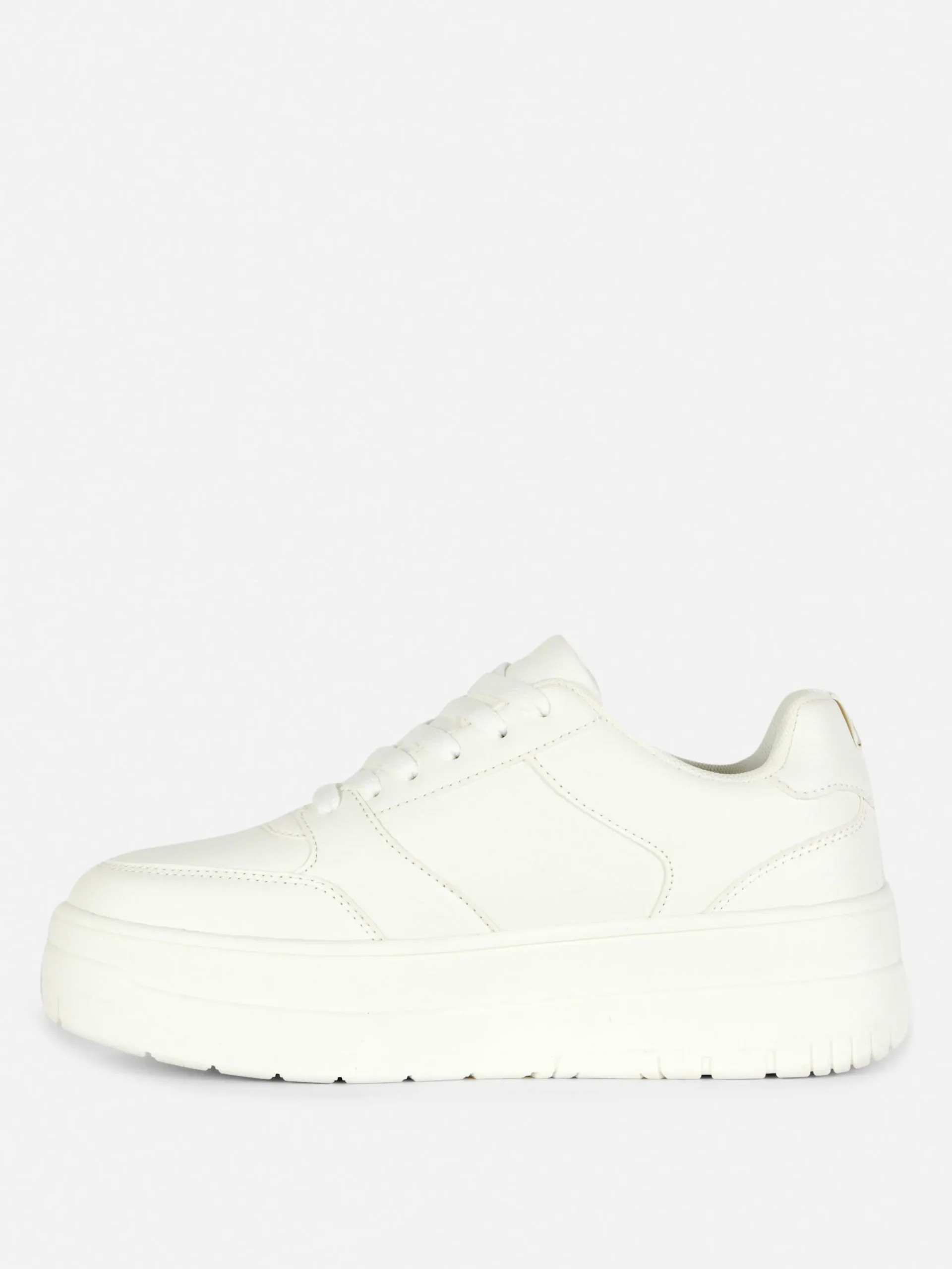 Sneakers|Primark Low-Top-Sneaker Mit Flatform-Sohle Weiß
