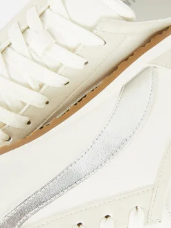 Sneakers|Primark Low-Top-Sneaker Zum Schnüren Mit Plimsoll Silber