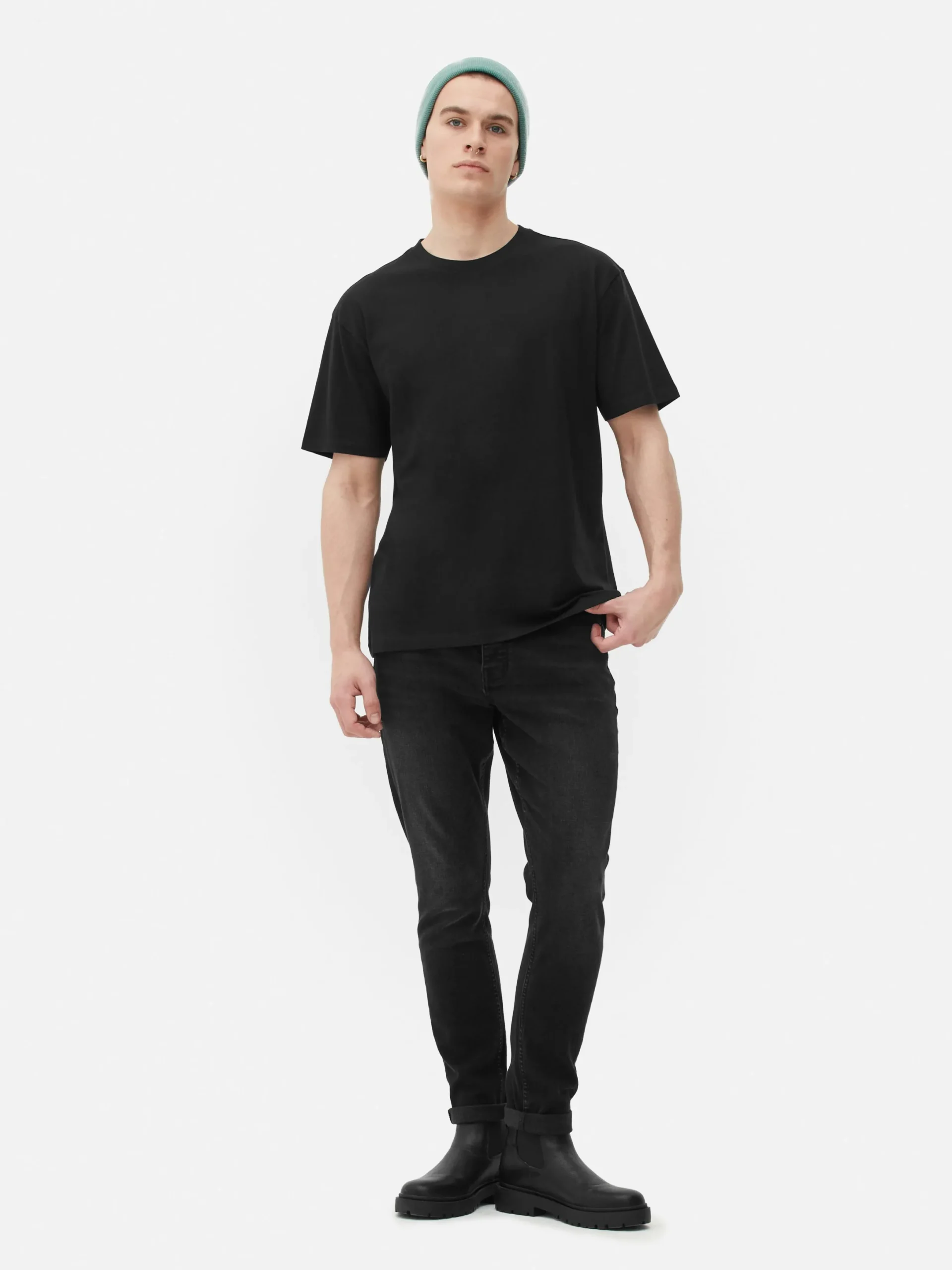Tops Und T-Shirts|Primark Lässig Geschnittenes T-Shirt Schwarz