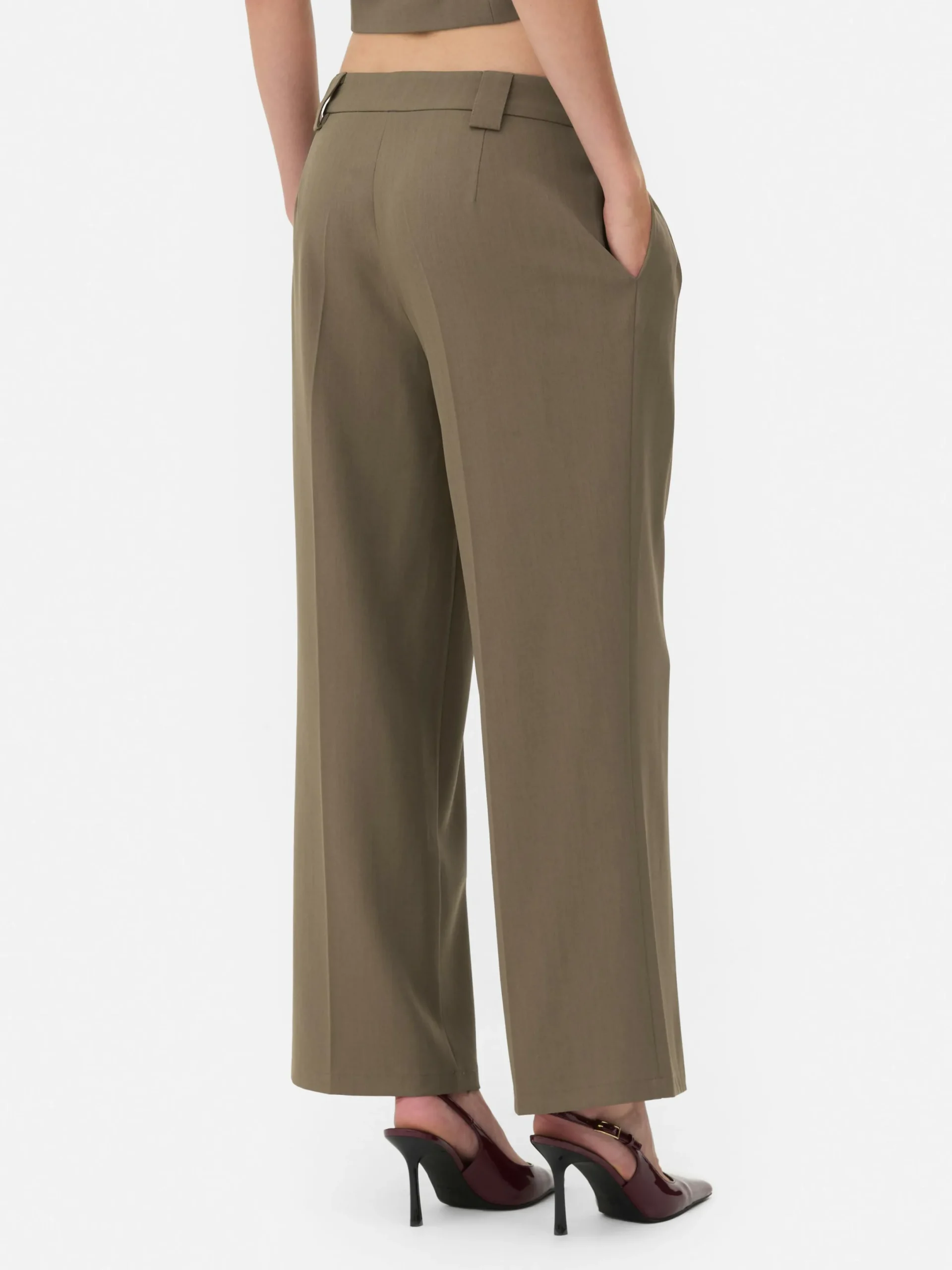 Hosen Und Leggings|Primark Lässige, Plissierte „Rita Ora“ Hose Mit Weitem Bein Braun