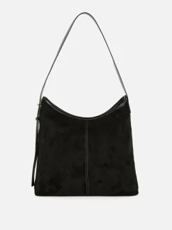 Taschen Und Portemonnaies|Primark Lässige Tragetasche In Wildleder-Optik Schwarz