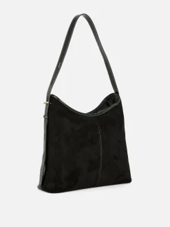 Taschen Und Portemonnaies|Primark Lässige Tragetasche In Wildleder-Optik Schwarz