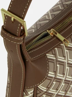 Taschen Und Portemonnaies|Primark Lässige Tragetasche Mit Monogramm Schokoladenbraun