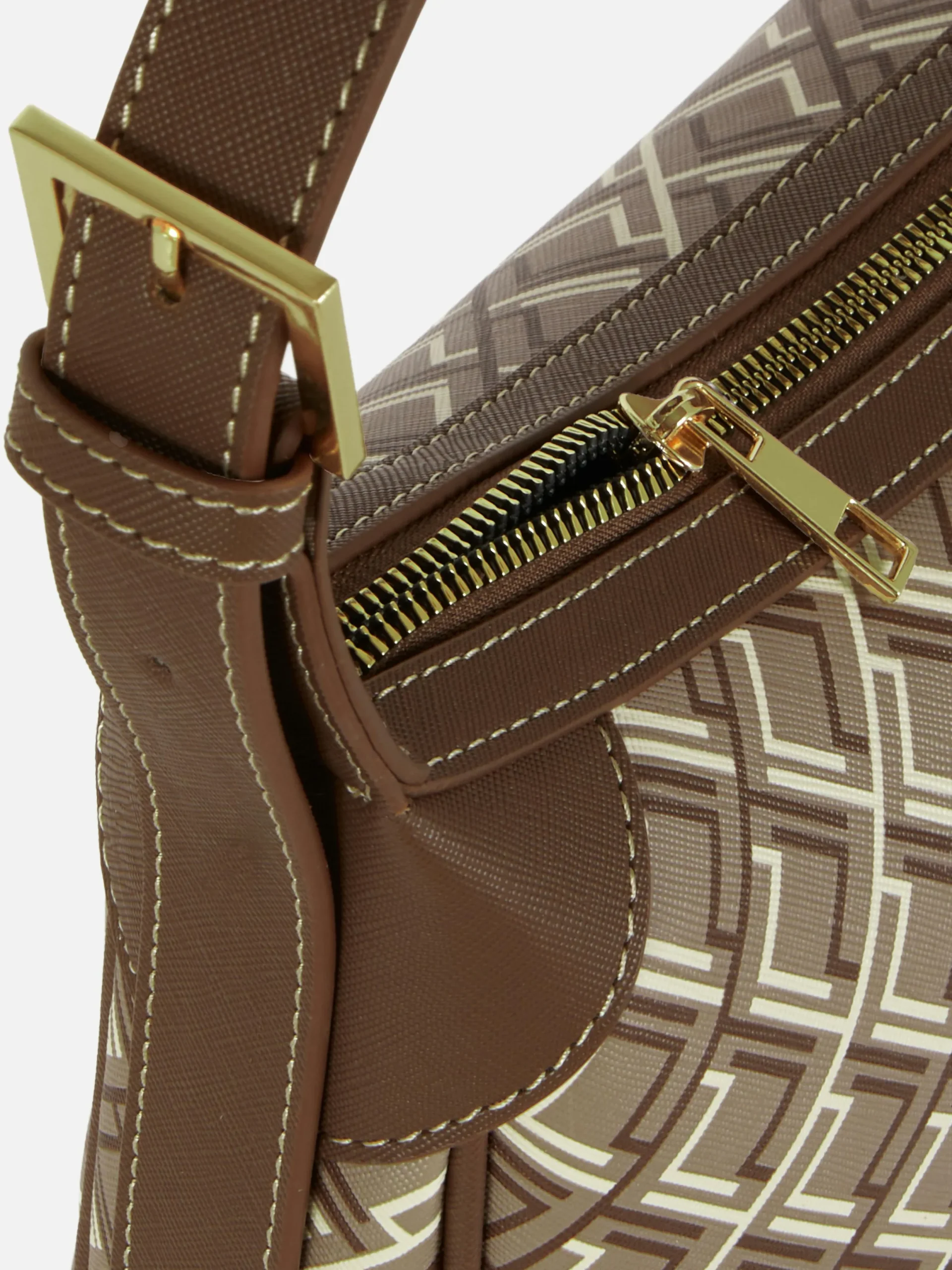 Taschen Und Portemonnaies|Primark Lässige Tragetasche Mit Monogramm Schokoladenbraun