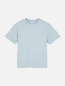 Tops Und T-Shirts|Primark Lässiges Baumwoll-T-Shirt Hellblau