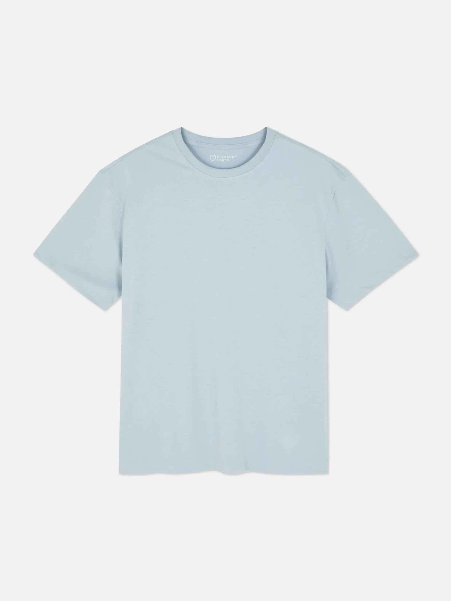 Tops Und T-Shirts|Primark Lässiges Baumwoll-T-Shirt Hellblau