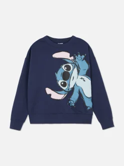 Hoodies Und Sweatshirts|Primark Lässiges „Disney Stitch“ Sweatshirt Marineblau