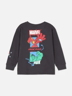Tops Und T-Shirts|Primark „Marvel Avengers“ Langarmshirt Mit Grafik Anthrazitfarben