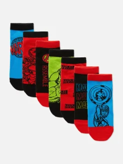 Socken|Primark „Marvel Avengers“ Sneakersocken, 7er-Pack Multi