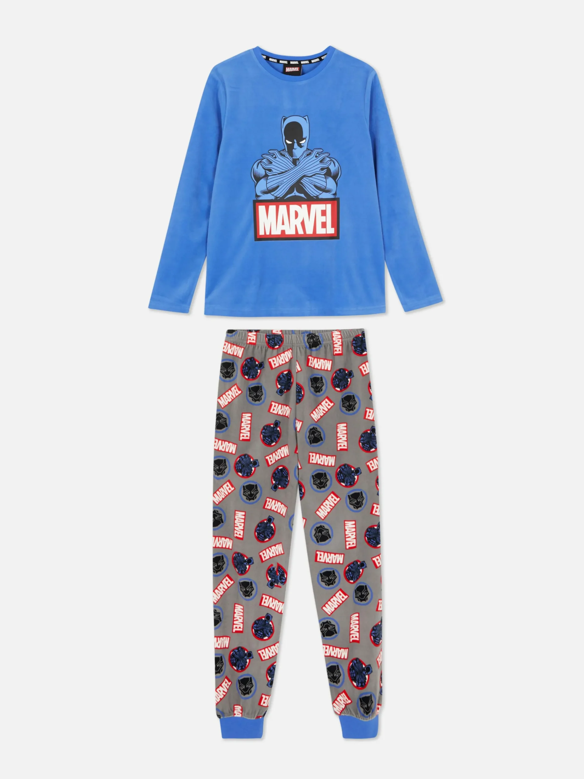 Schlafanzüge Und Nachtwäsche|Primark „Marvel Black Panther“ Schlafanzug Marineblau
