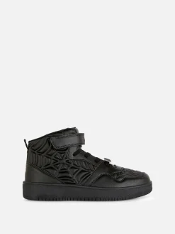 Sneakers|Primark „Marvel Spider-Man“ High-Top-Sneaker Mit Prägung Schwarz