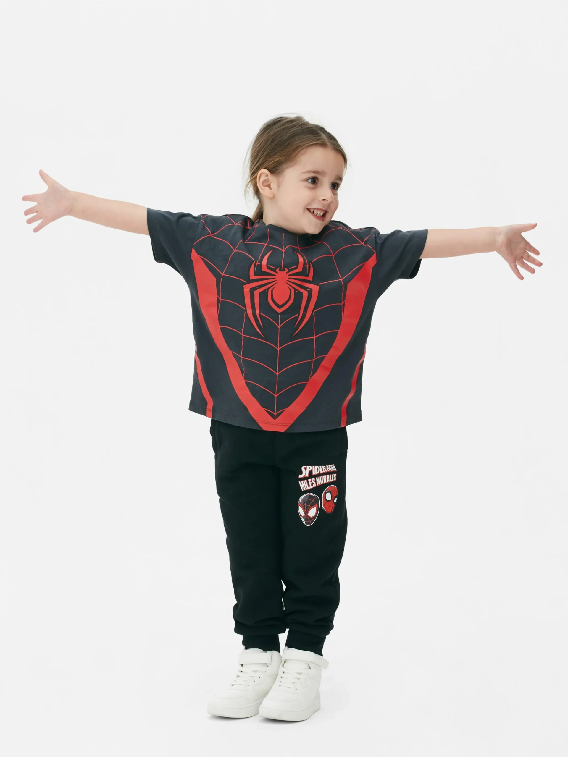 Tops Und T-Shirts|Primark „Marvel Spider-Man Netz“ T-Shirt Schwarz