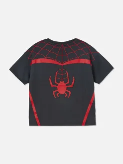 Tops Und T-Shirts|Primark „Marvel Spider-Man Netz“ T-Shirt Schwarz