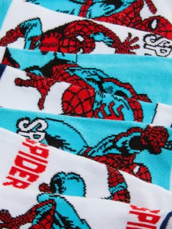 Unterwäsche|Primark „Marvel Spider-Man“ Socken, 7er-Pack Weiß