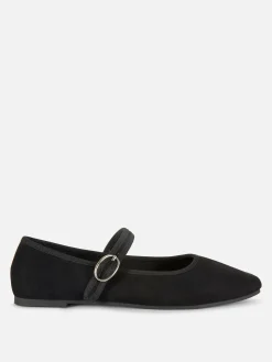Flache Schuhe|Primark Mary Jane Ballerinas Schwarz