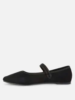Flache Schuhe|Primark Mary Jane Ballerinas Schwarz