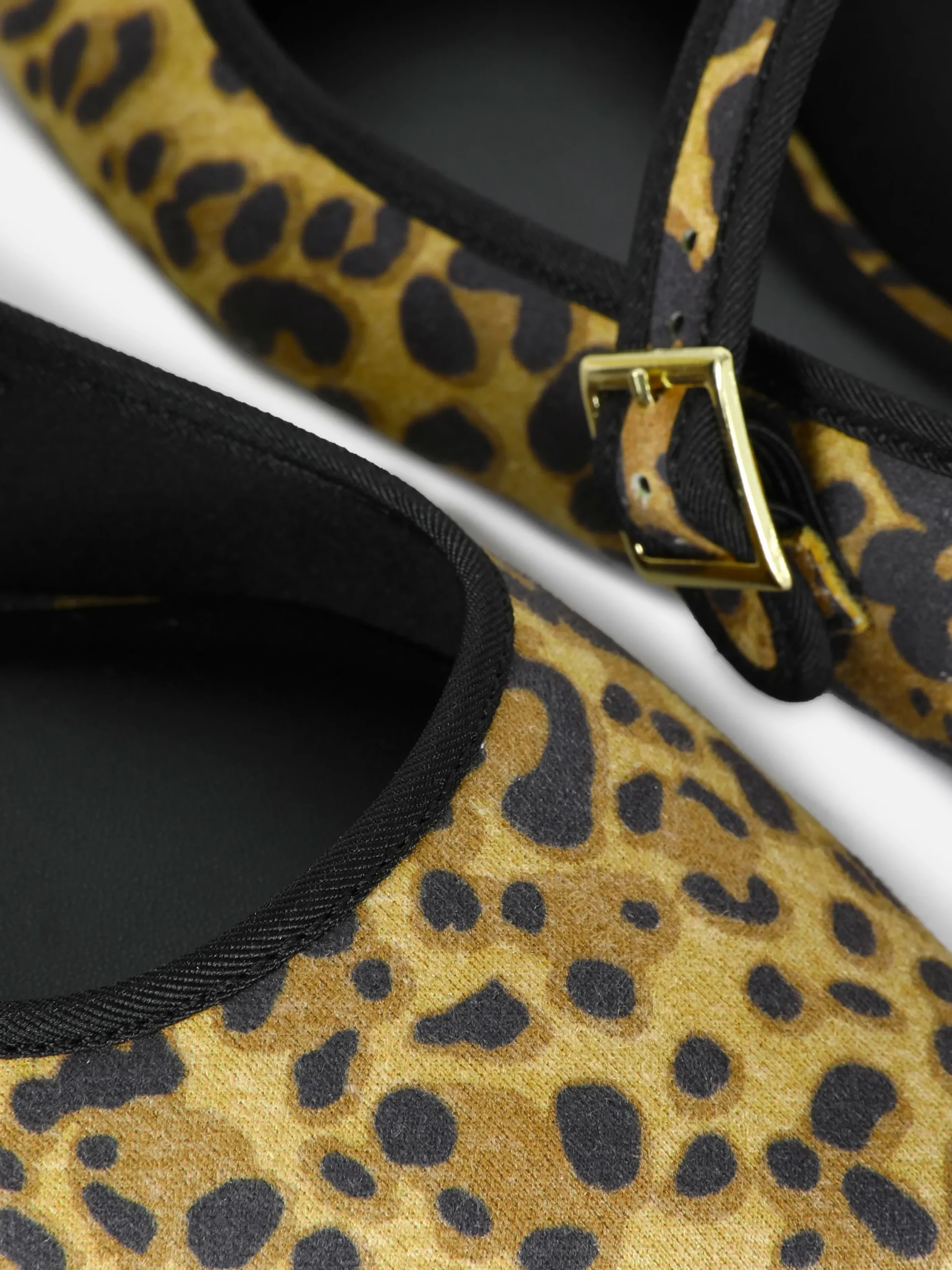 Flache Schuhe|Primark Mary Jane Ballerinas Mit Leopardenmuster Multi