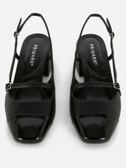 Heels|Primark Mary-Jane-Slingbacks Mit Blockabsatz Schwarz