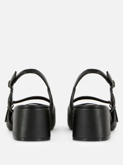 Heels|Primark Mary-Jane-Slingbacks Mit Blockabsatz Schwarz