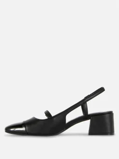 Heels|Primark Mary-Jane-Slingbacks Mit Blockabsatz Schwarz